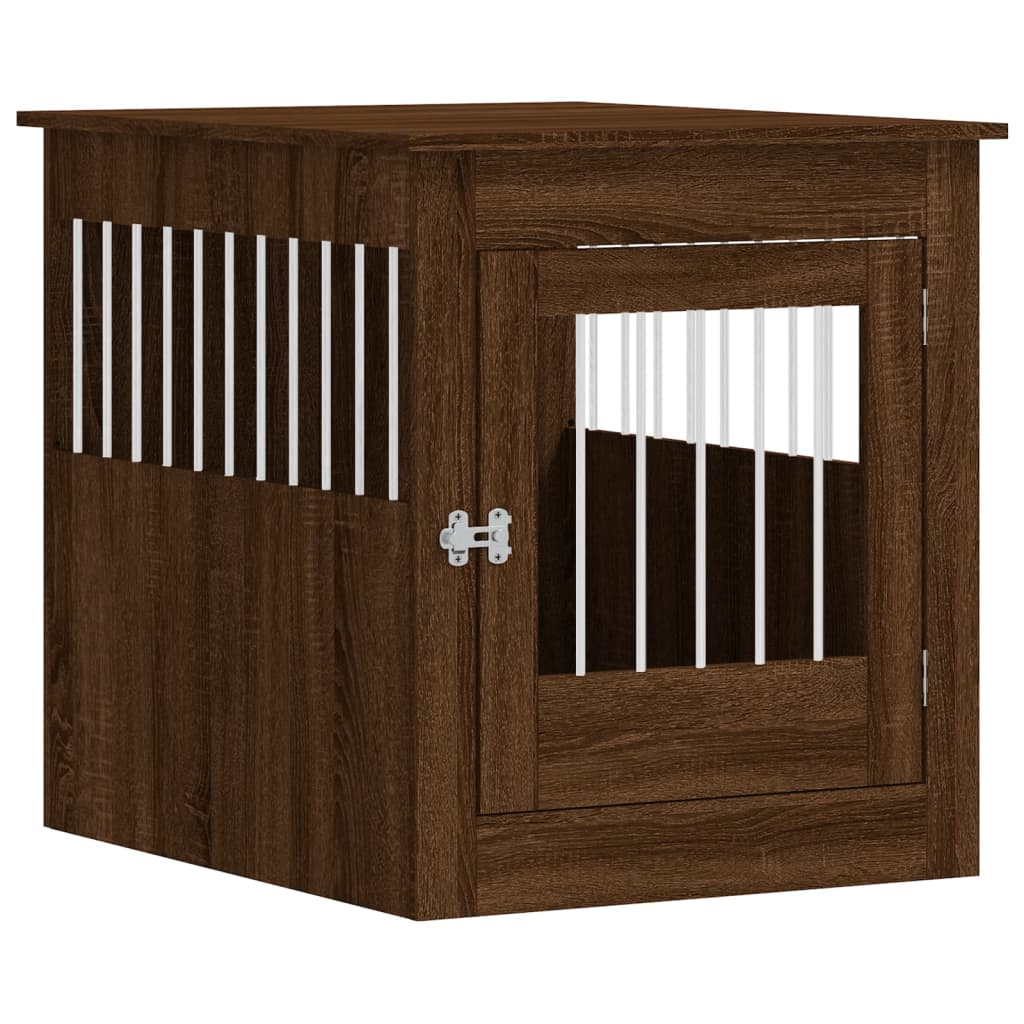 vidaXL Ladă pentru câini, stejar maro, 64,5x80x71 cm, lemn compozit
