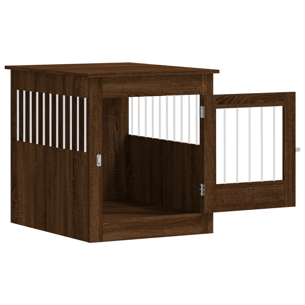 vidaXL Ladă pentru câini, stejar maro, 64,5x80x71 cm, lemn compozit