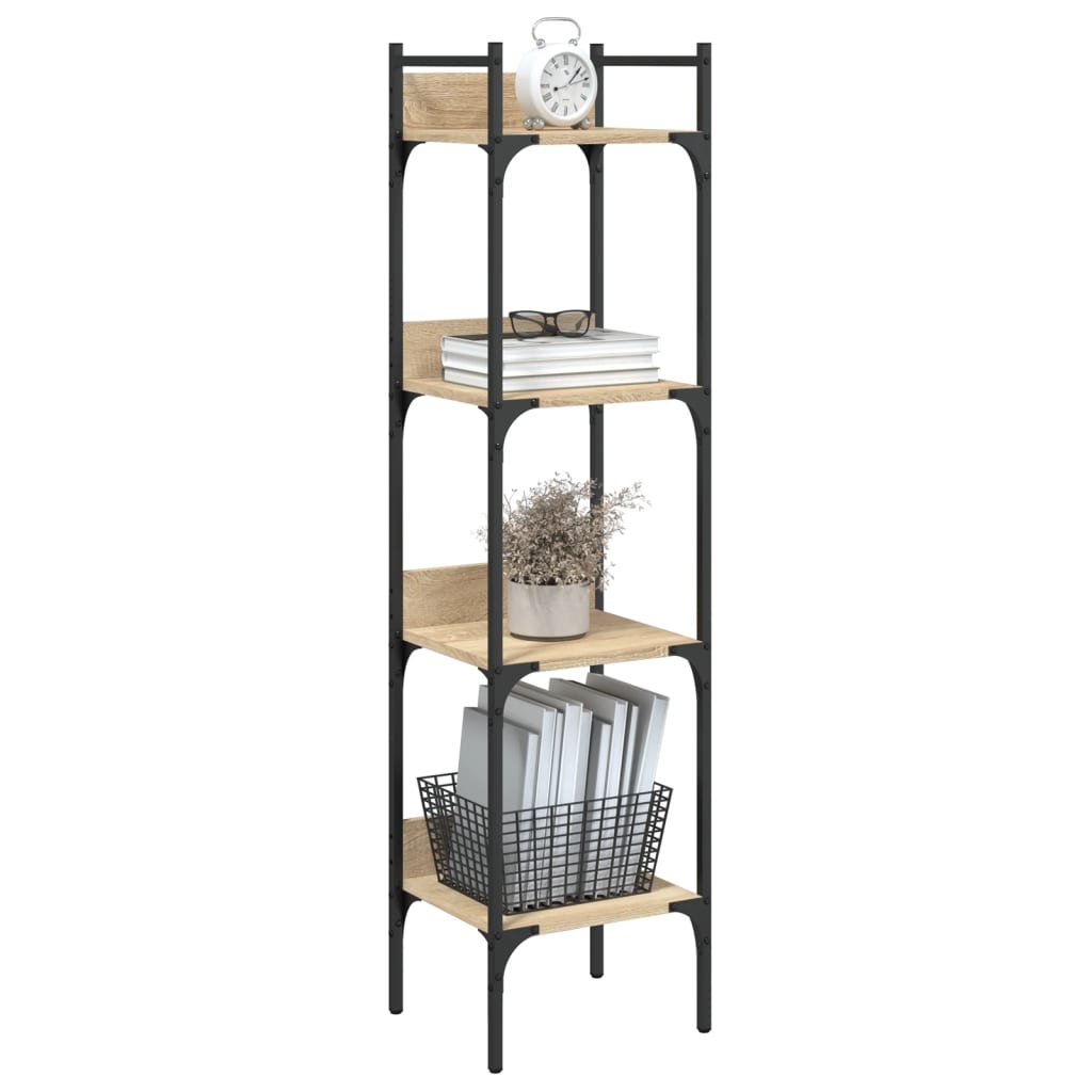 vidaXL Bibliotecă 4 niveluri, stejar sonoma, 35x30x138,5 cm vidaXL Bibliotecă 4 niveluri, stejar sonoma, 35x30x138,5 cm