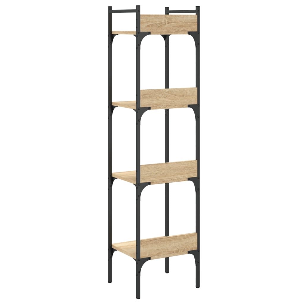vidaXL Bibliotecă 4 niveluri, stejar sonoma, 35x30x138,5 cm vidaXL Bibliotecă 4 niveluri, stejar sonoma, 35x30x138,5 cm