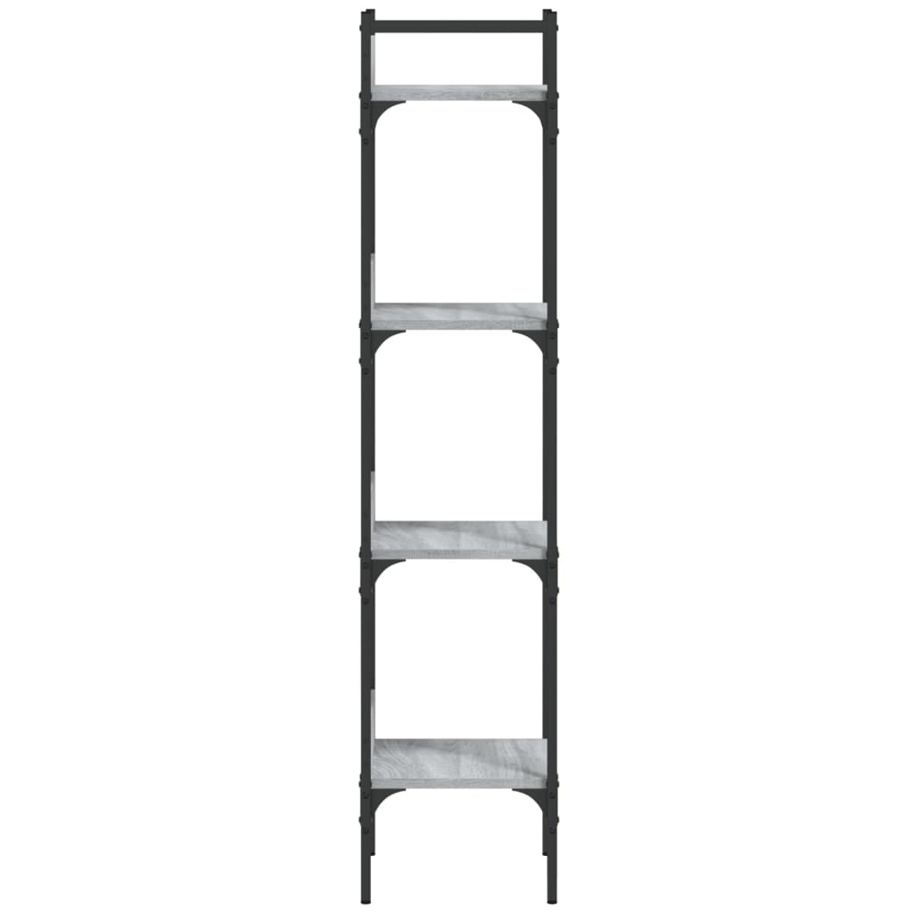 vidaXL Bibliotecă 4 niveluri, gri sonoma 35x30x138,5 cm lemn prelucrat vidaXL Bibliotecă 4 niveluri, gri sonoma 35x30x138,5 cm lemn prelucrat