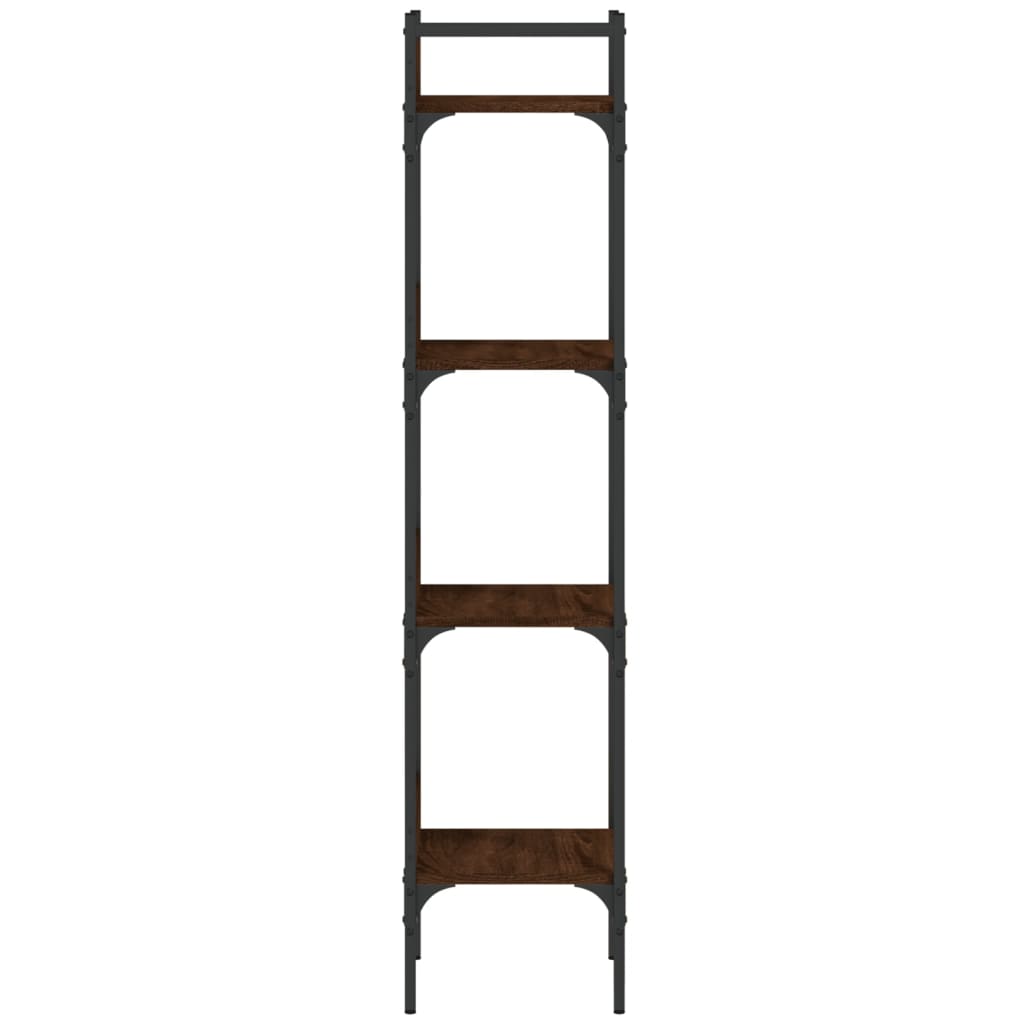 vidaXL Bibliotecă 4 niveluri stejar maro 35x30x138,5 cm lemn prelucrat vidaXL Bibliotecă 4 niveluri stejar maro 35x30x138,5 cm lemn prelucrat