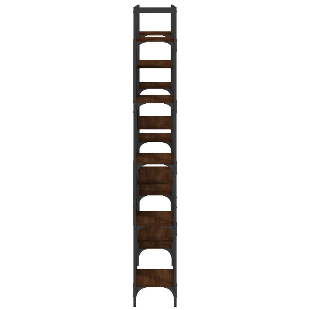 vidaXL Bibliotecă, stejar maro, 155,5x24x166,5 cm, lemn prelucrat