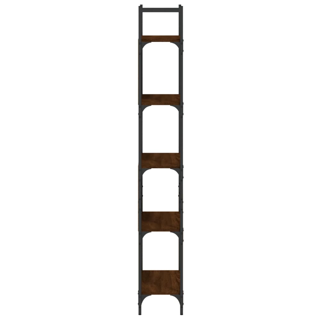 vidaXL Bibliotecă 5 niveluri, stejar maro, 60,5x24x166,5 cm vidaXL Bibliotecă 5 niveluri, stejar maro, 60,5x24x166,5 cm