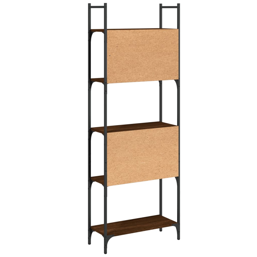 vidaXL Bibliotecă 5 niveluri, stejar maro, 60,5x24x166,5 cm vidaXL Bibliotecă 5 niveluri, stejar maro, 60,5x24x166,5 cm