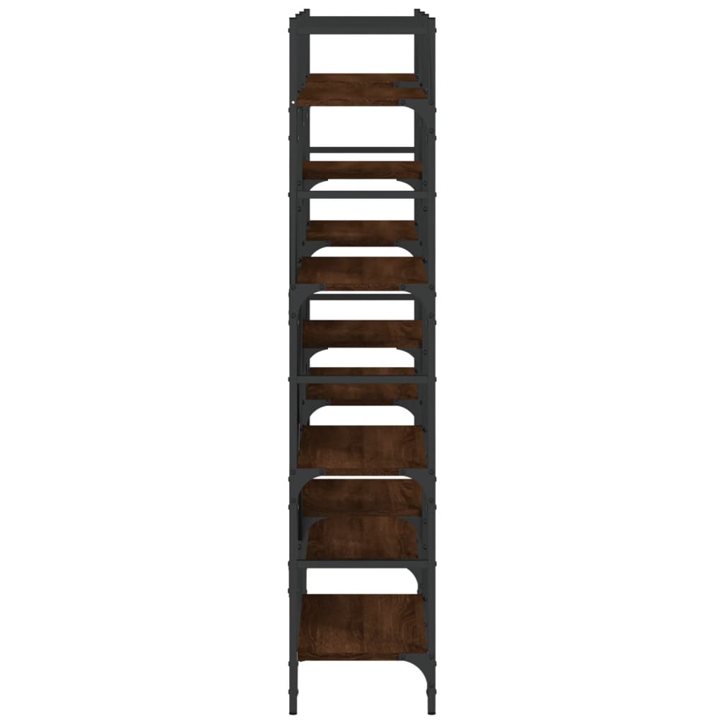 vidaXL Bibliotecă, stejar maro, 160x28,5x136,5 cm, lemn prelucrat