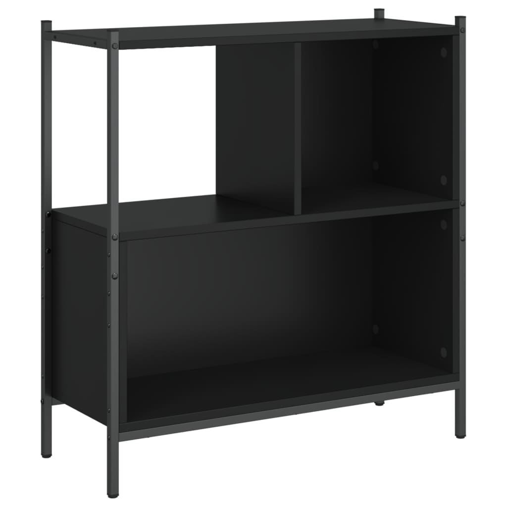 vidaXL Bibliotecă, negru, 72x28x77,5 cm, lemn prelucrat vidaXL Bibliotecă, negru, 72x28x77,5 cm, lemn prelucrat