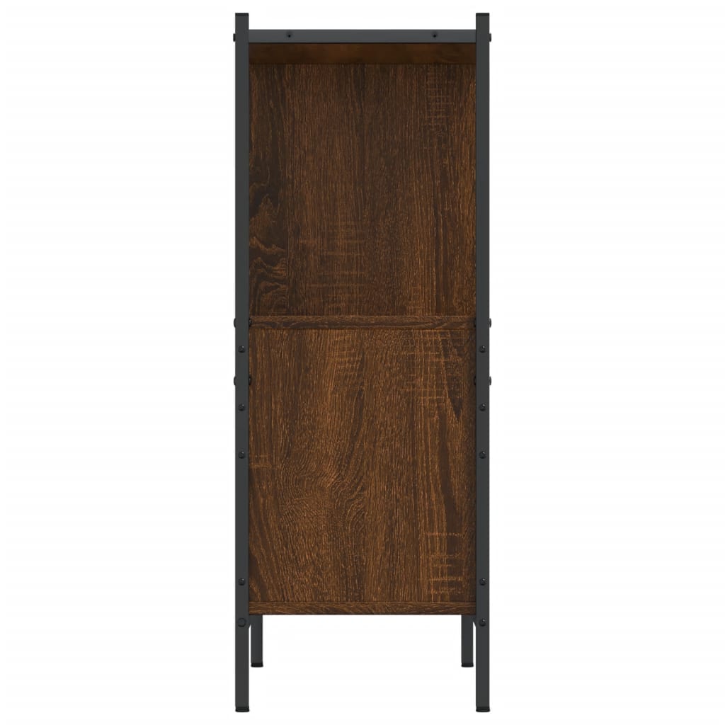 vidaXL Bibliotecă, stejar maro, 72x28x77,5 cm, lemn prelucrat vidaXL Bibliotecă, stejar maro, 72x28x77,5 cm, lemn prelucrat