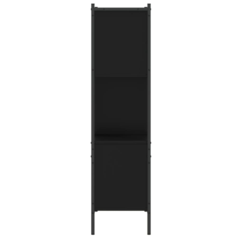 vidaXL Bibliotecă, negru, 72x28x109 cm, lemn prelucrat vidaXL Bibliotecă, negru, 72x28x109 cm, lemn prelucrat