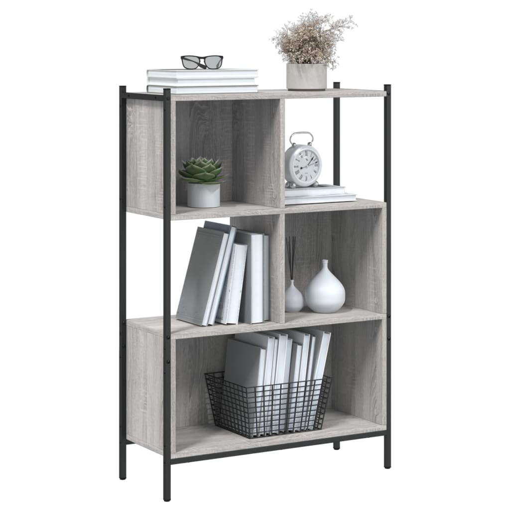 vidaXL Bibliotecă, gri sonoma, 72x28x109 cm, lemn prelucrat vidaXL Bibliotecă, gri sonoma, 72x28x109 cm, lemn prelucrat