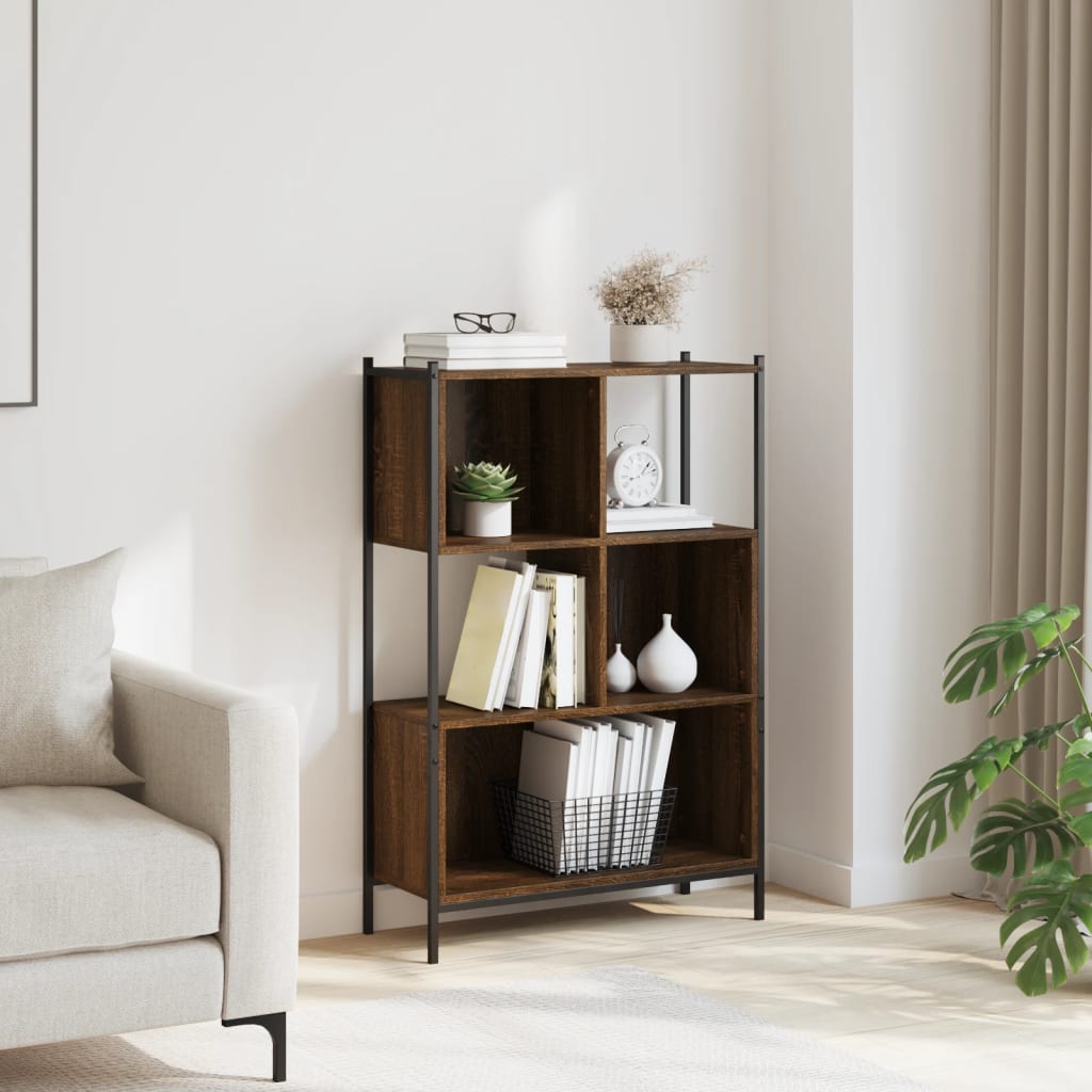 vidaXL Bibliotecă, stejar maro, 72x28x109 cm, lemn prelucrat vidaXL Bibliotecă, stejar maro, 72x28x109 cm, lemn prelucrat
