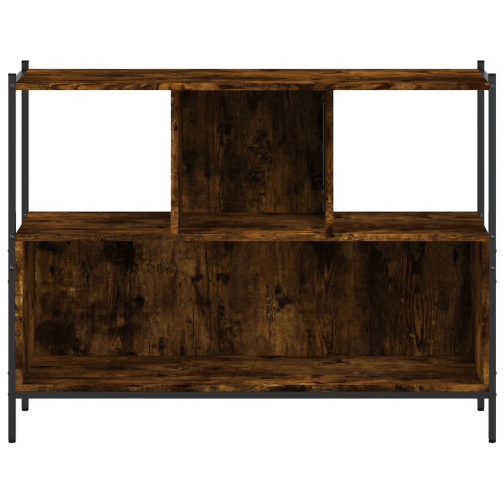 vidaXL Bibliotecă, stejar fumuriu, 102x28x77,5 cm, lemn prelucrat vidaXL Bibliotecă, stejar fumuriu, 102x28x77,5 cm, lemn prelucrat