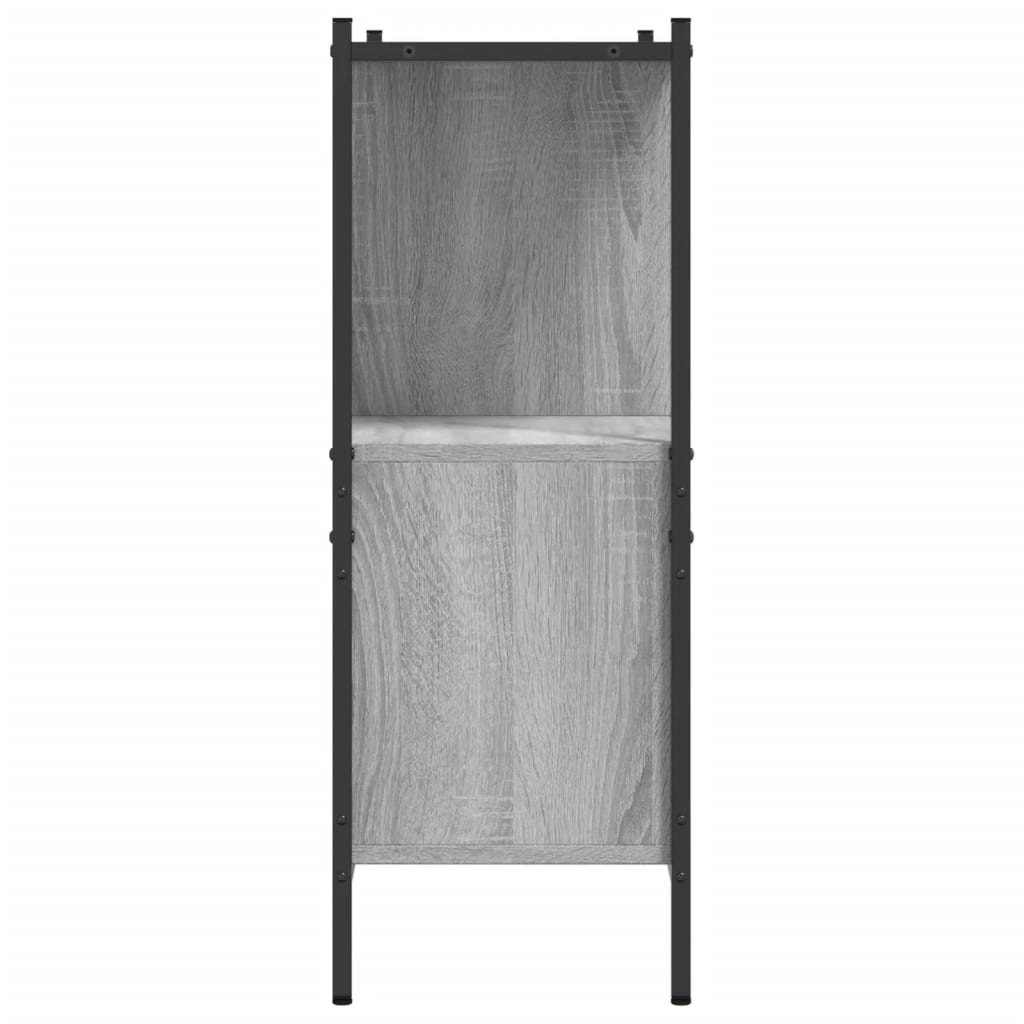 vidaXL Bibliotecă, gri sonoma, 102x28x77,5 cm, lemn prelucrat vidaXL Bibliotecă, gri sonoma, 102x28x77,5 cm, lemn prelucrat