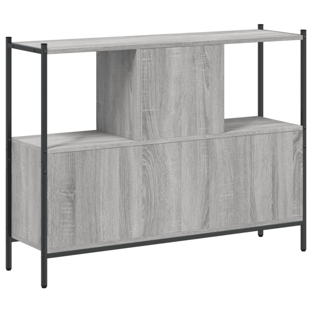 vidaXL Bibliotecă, gri sonoma, 102x28x77,5 cm, lemn prelucrat vidaXL Bibliotecă, gri sonoma, 102x28x77,5 cm, lemn prelucrat