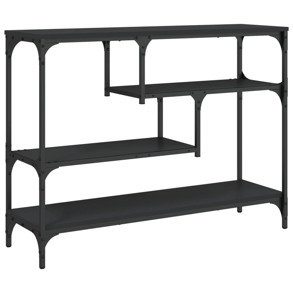 vidaXL Măsuță consolă, negru, 100x30x75 cm, lemn compozit vidaXL Măsuță consolă, negru, 100x30x75 cm, lemn compozit