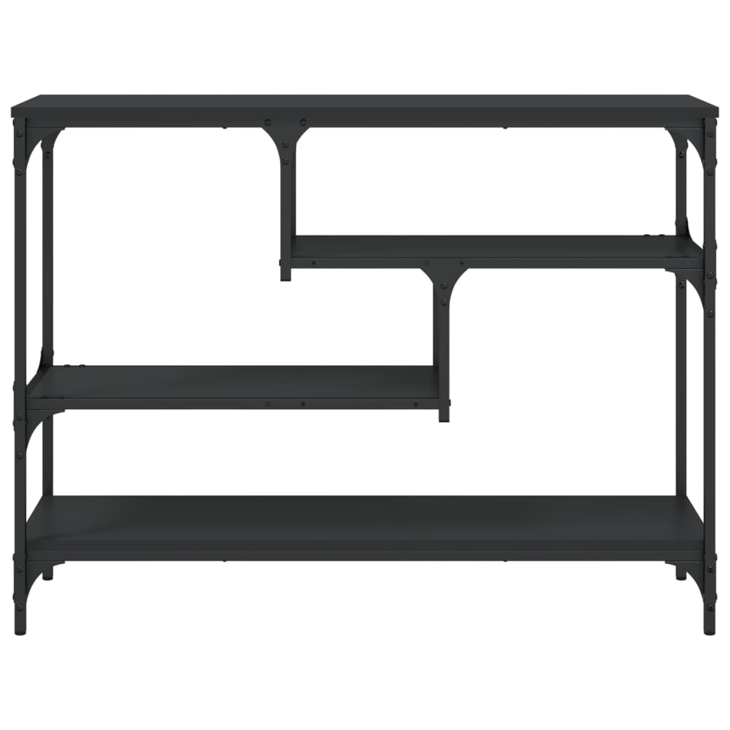 vidaXL Măsuță consolă, negru, 100x30x75 cm, lemn compozit vidaXL Măsuță consolă, negru, 100x30x75 cm, lemn compozit