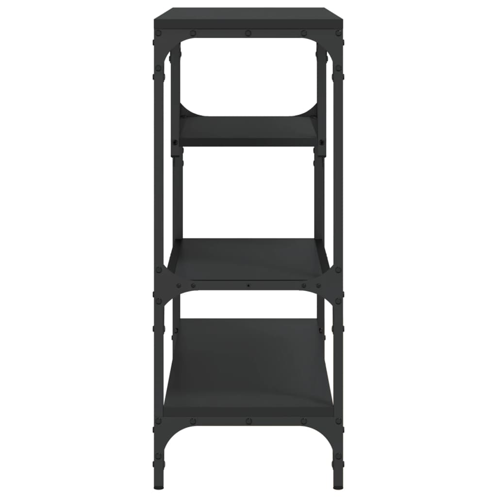 vidaXL Măsuță consolă, negru, 100x30x75 cm, lemn compozit vidaXL Măsuță consolă, negru, 100x30x75 cm, lemn compozit