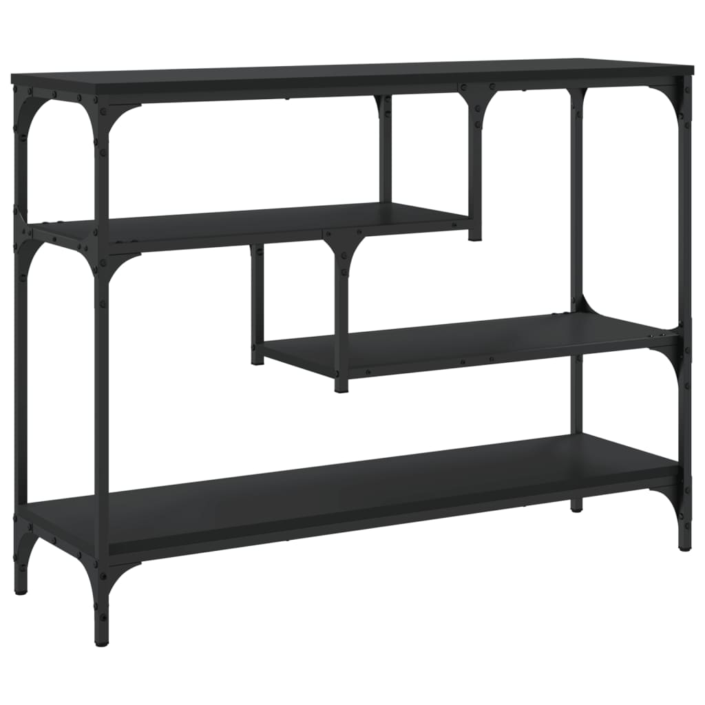 vidaXL Măsuță consolă, negru, 100x30x75 cm, lemn compozit vidaXL Măsuță consolă, negru, 100x30x75 cm, lemn compozit