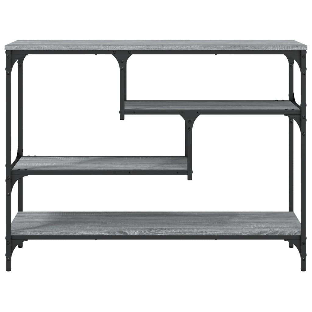 vidaXL Măsuță consolă, gri sonoma, 100x30x75 cm, lemn prelucrat vidaXL Măsuță consolă, gri sonoma, 100x30x75 cm, lemn prelucrat