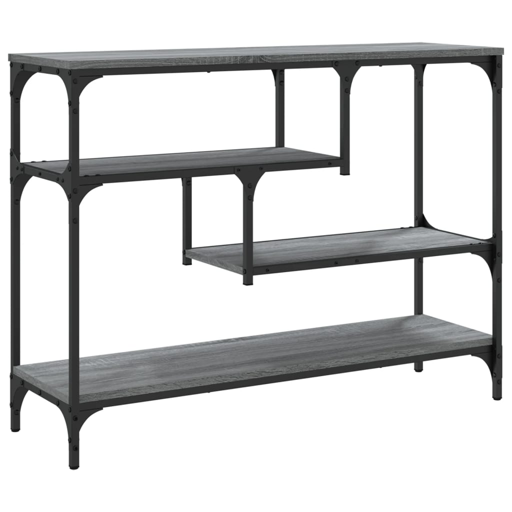 vidaXL Măsuță consolă, gri sonoma, 100x30x75 cm, lemn prelucrat vidaXL Măsuță consolă, gri sonoma, 100x30x75 cm, lemn prelucrat