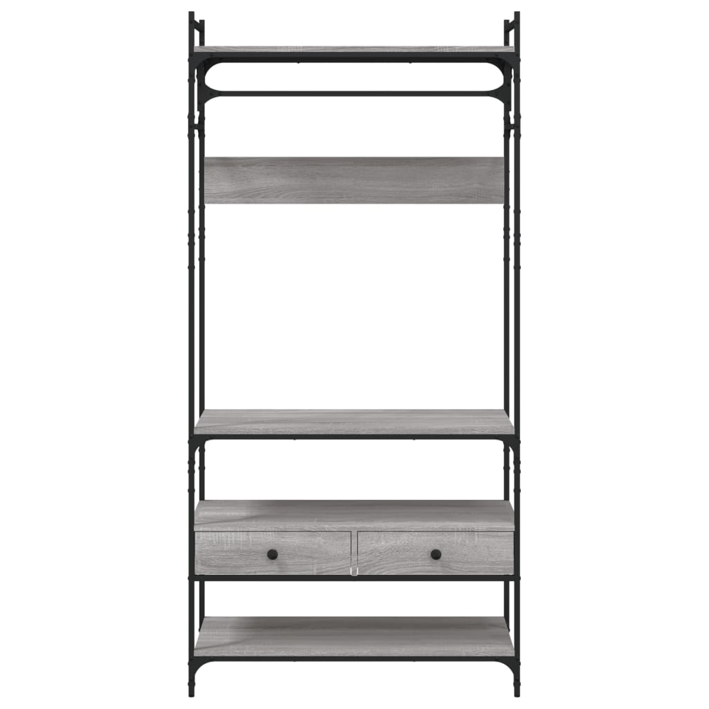 vidaXL Șifonier cu sertare, gri sonoma, 89x39x184,5 cm, lemn compozit vidaXL Șifonier cu sertare, gri sonoma, 89x39x184,5 cm, lemn compozit