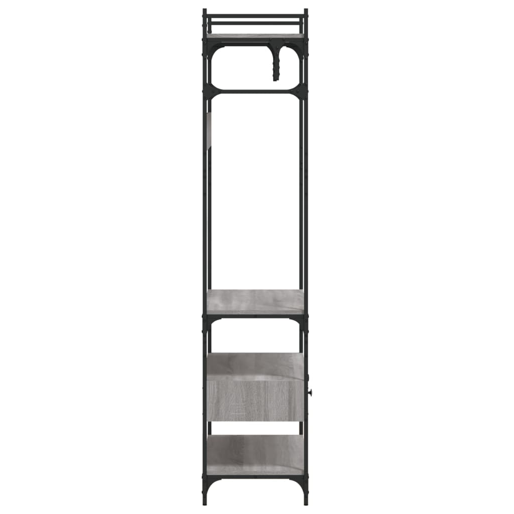vidaXL Șifonier cu sertare, gri sonoma, 89x39x184,5 cm, lemn compozit vidaXL Șifonier cu sertare, gri sonoma, 89x39x184,5 cm, lemn compozit