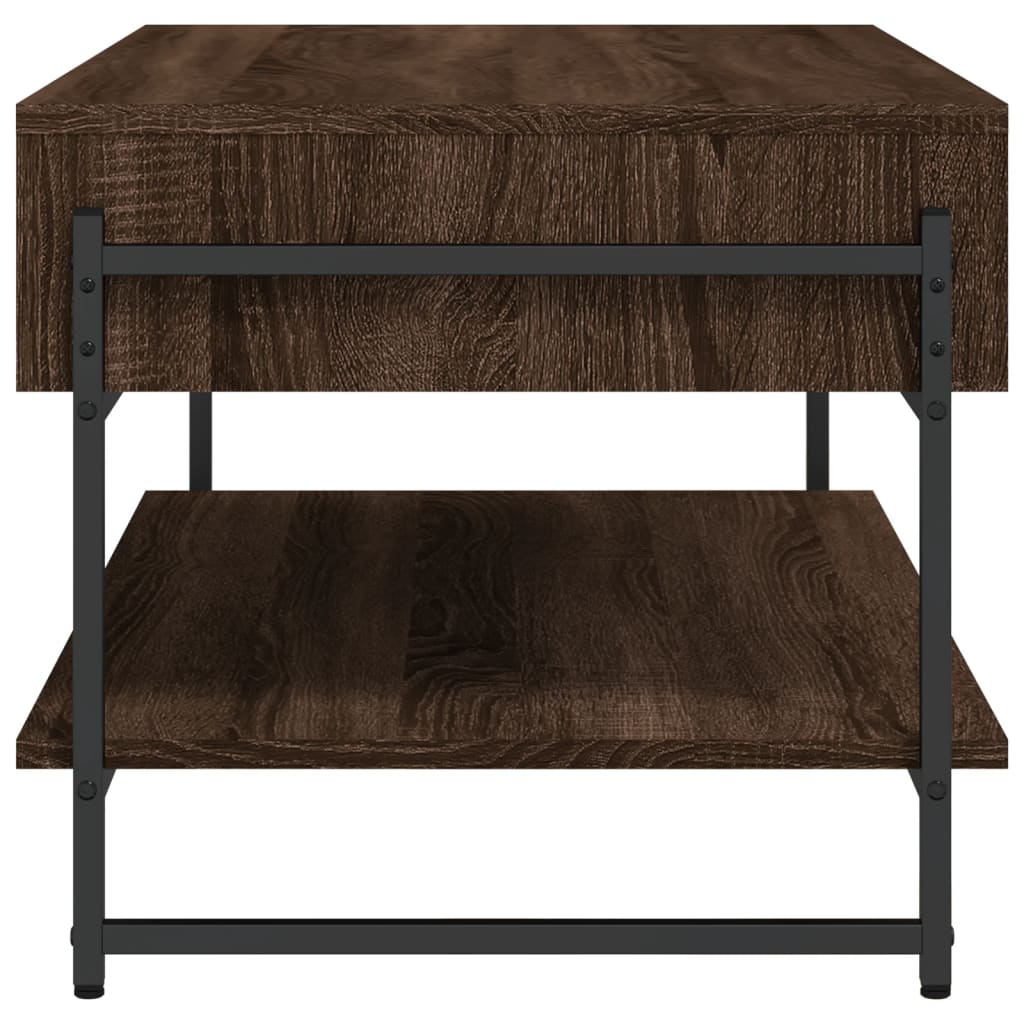 vidaXL Măsuță de cafea, stejar maro, 90x50x45 cm, lemn prelucrat vidaXL Măsuță de cafea, stejar maro, 90x50x45 cm, lemn prelucrat