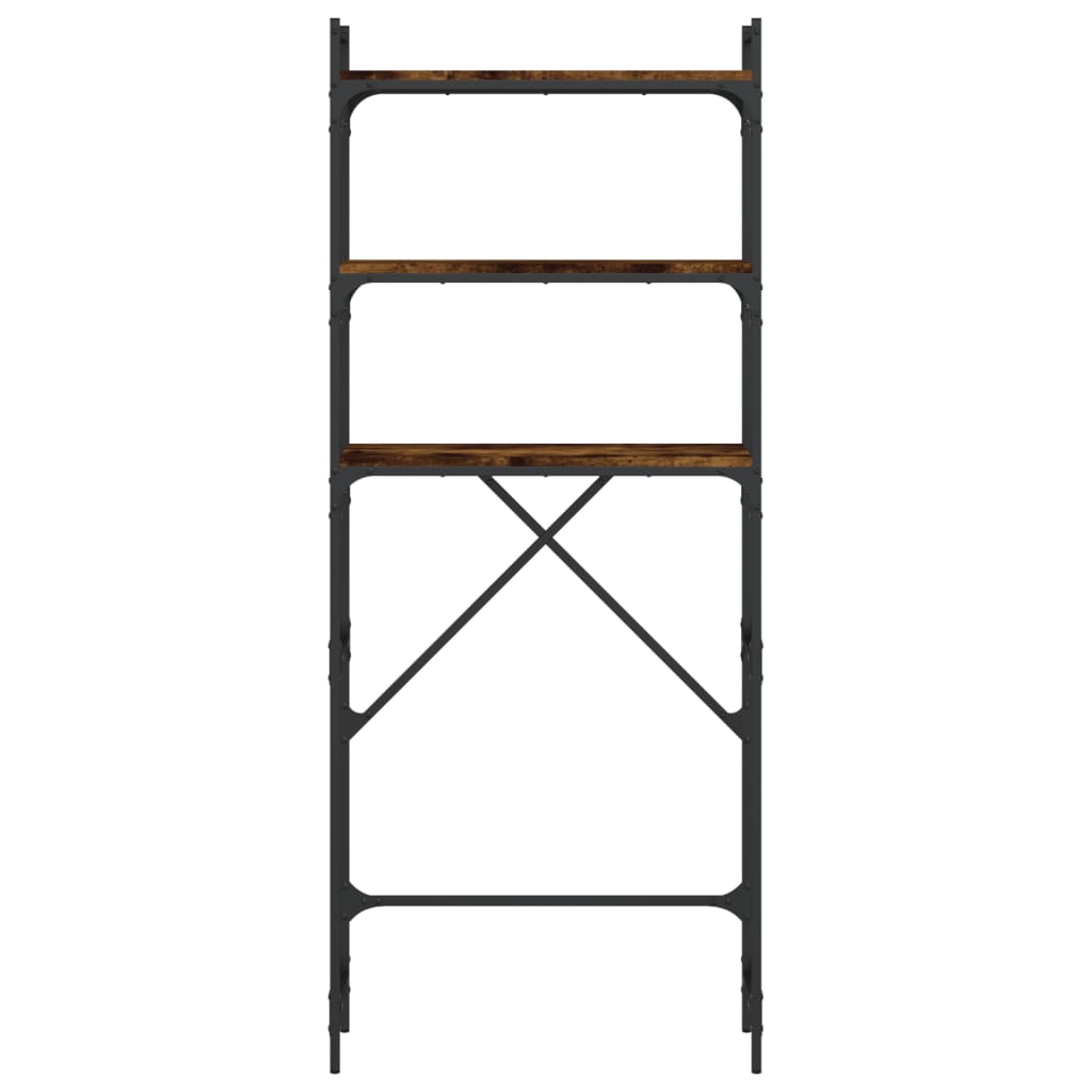 vidaXL Dulap mașină de spălat, stejar fumuriu, 67x25x163 cm lemn