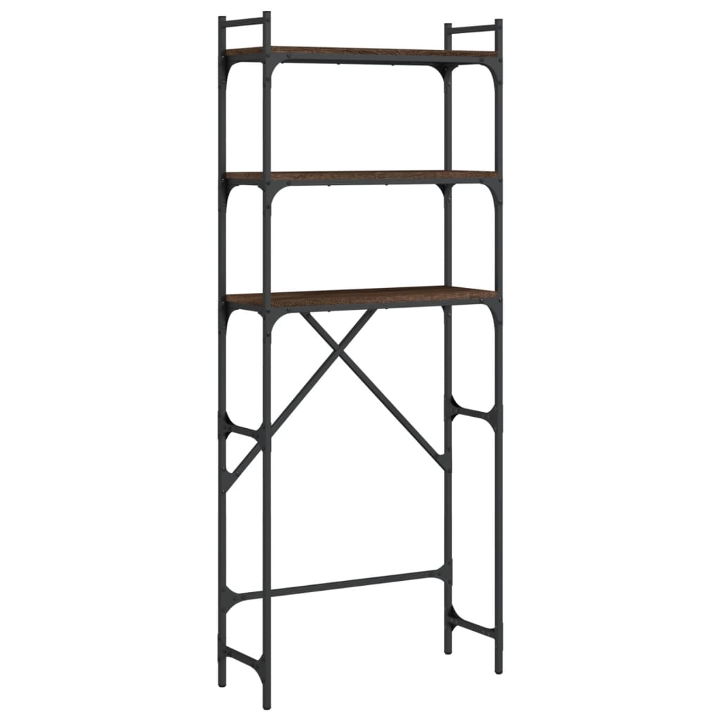 vidaXL Dulap mașină de spălat, stejar maro, 67x25x163cm lemn prelucrat
