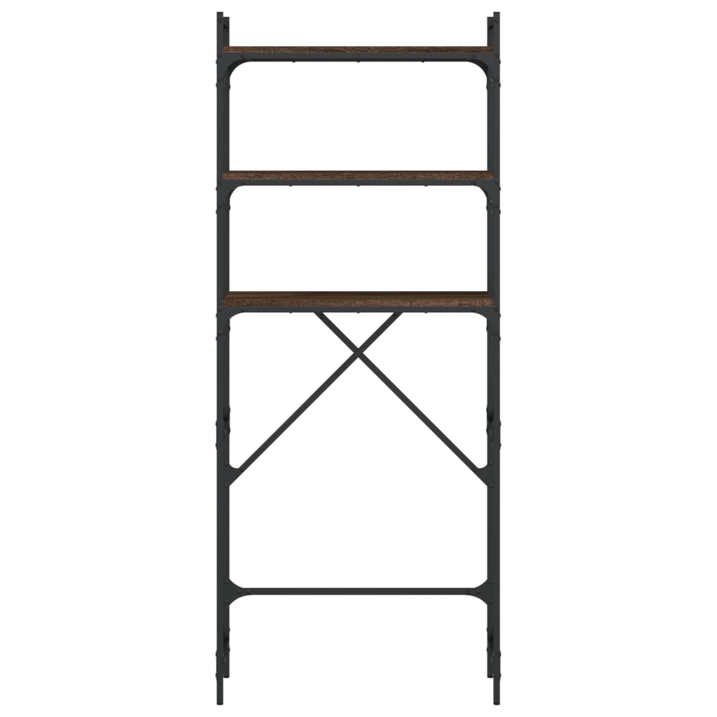 vidaXL Dulap mașină de spălat, stejar maro, 67x25x163cm lemn prelucrat