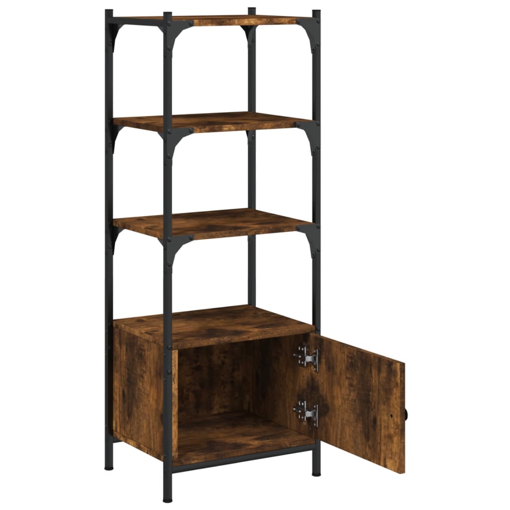 vidaXL Bibliotecă 3 niveluri, stejar fumuriu, 41x30x109,5 cm, lemn vidaXL Bibliotecă 3 niveluri, stejar fumuriu, 41x30x109,5 cm, lemn