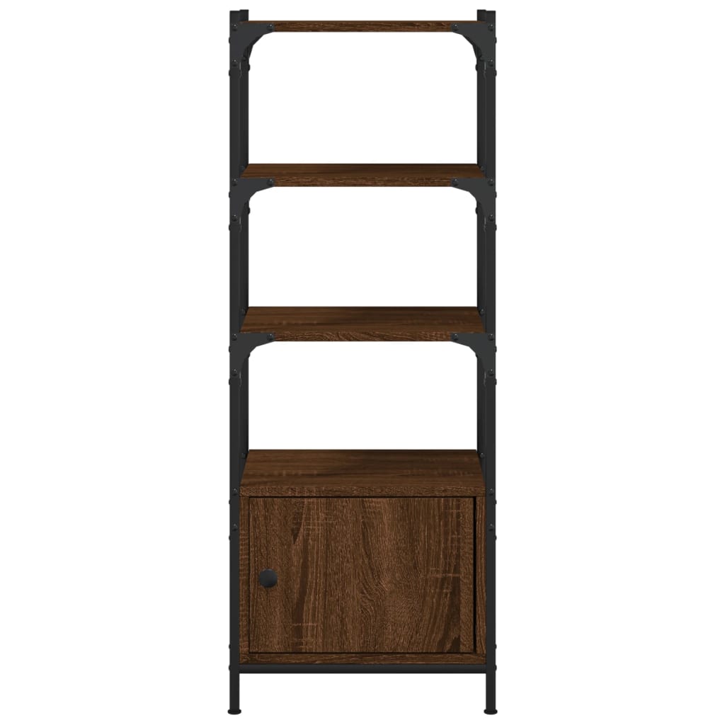 vidaXL Bibliotecă 3 niveluri stejar maro 41x30x109,5 cm lemn prelucrat vidaXL Bibliotecă 3 niveluri stejar maro 41x30x109,5 cm lemn prelucrat