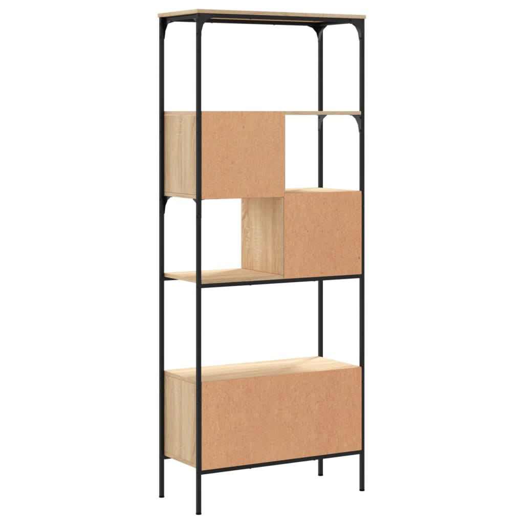 vidaXL Bibliotecă cu 5 niveluri, stejar sonoma, 76x33x188,5 cm, lemn vidaXL Bibliotecă cu 5 niveluri, stejar sonoma, 76x33x188,5 cm, lemn