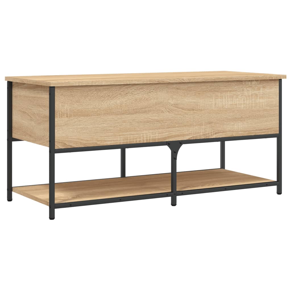 vidaXL Bancă depozitare, stejar sonoma, 100x42,5x47 cm, lemn prelucrat