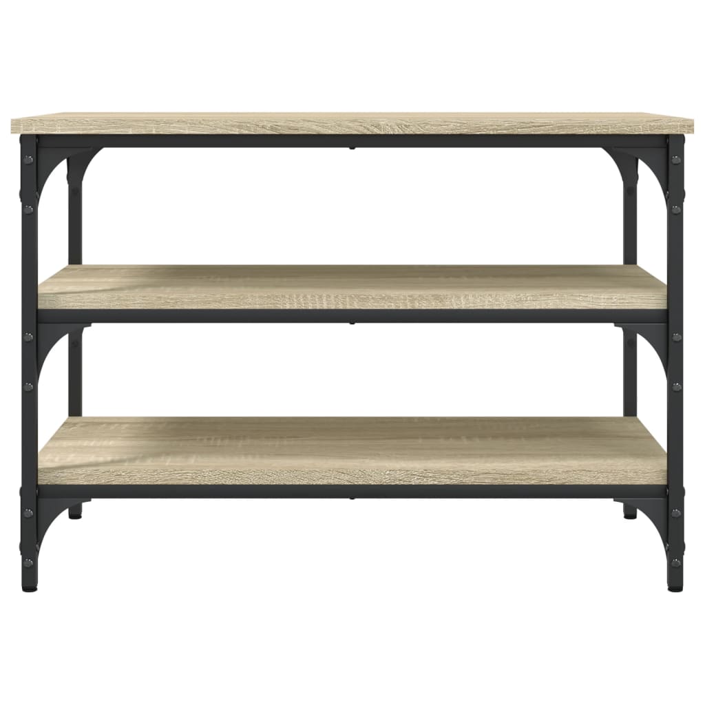 vidaXL Bancă de pantofi, stejar sonoma, 70x38,5x49 cm, lemn prelucrat