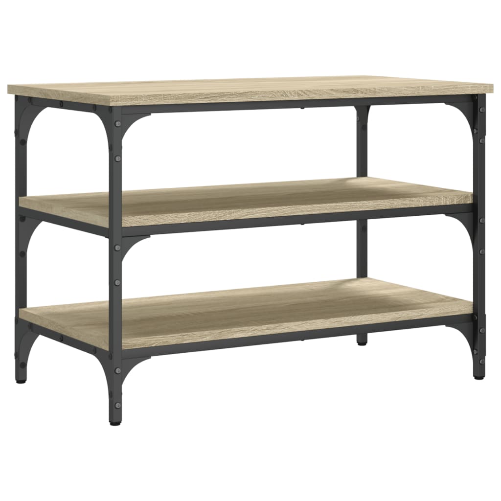 vidaXL Bancă de pantofi, stejar sonoma, 70x38,5x49 cm, lemn prelucrat