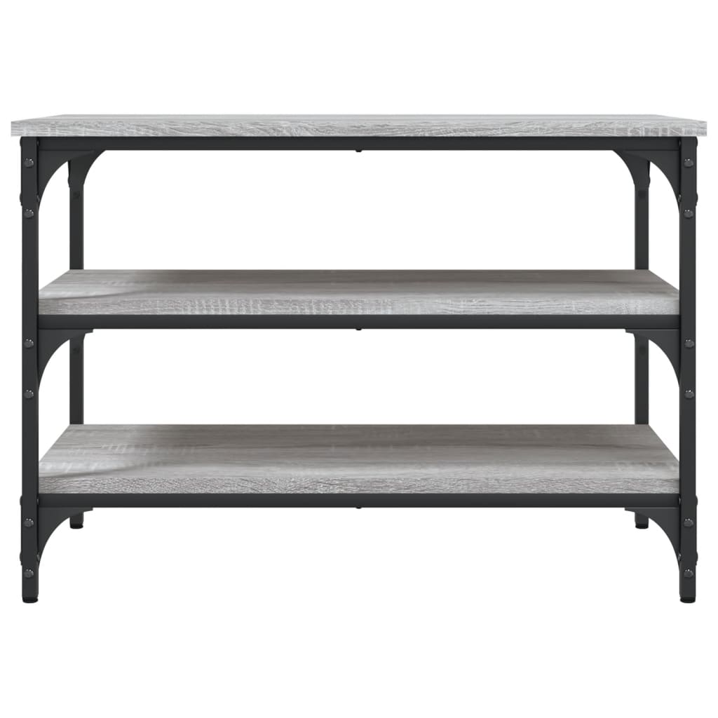 vidaXL Bancă de pantofi, gri sonoma, 70x38,5x49 cm, lemn prelucrat vidaXL Bancă de pantofi, gri sonoma, 70x38,5x49 cm, lemn prelucrat