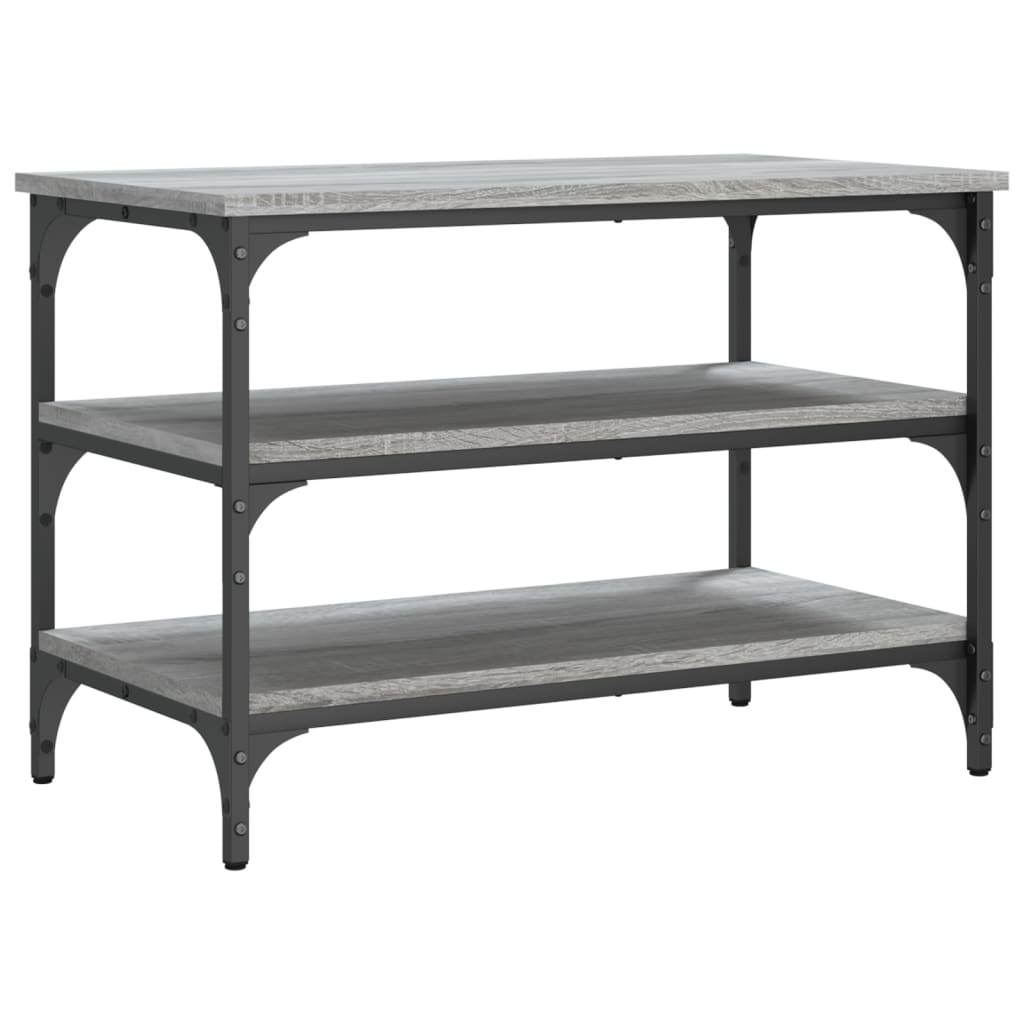 vidaXL Bancă de pantofi, gri sonoma, 70x38,5x49 cm, lemn prelucrat vidaXL Bancă de pantofi, gri sonoma, 70x38,5x49 cm, lemn prelucrat