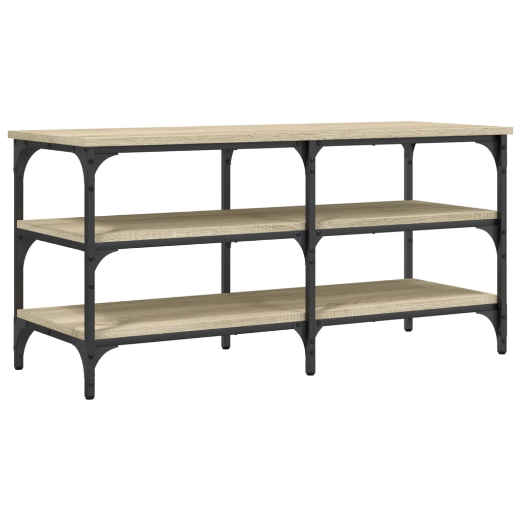 vidaXL Bancă de pantofi, stejar sonoma, 100x38,5x49 cm, lemn prelucrat