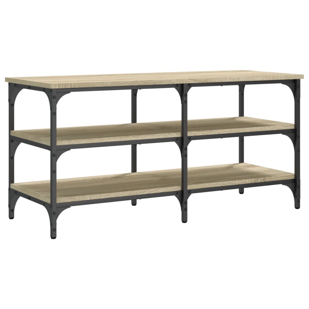 vidaXL Bancă de pantofi, stejar sonoma, 100x38,5x49 cm, lemn prelucrat
