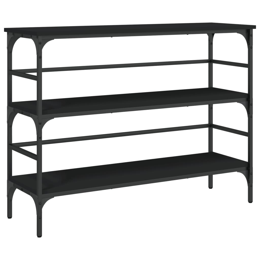 vidaXL Măsuță consolă, negru, 100x32x75 cm, lemn compozit vidaXL Măsuță consolă, negru, 100x32x75 cm, lemn compozit