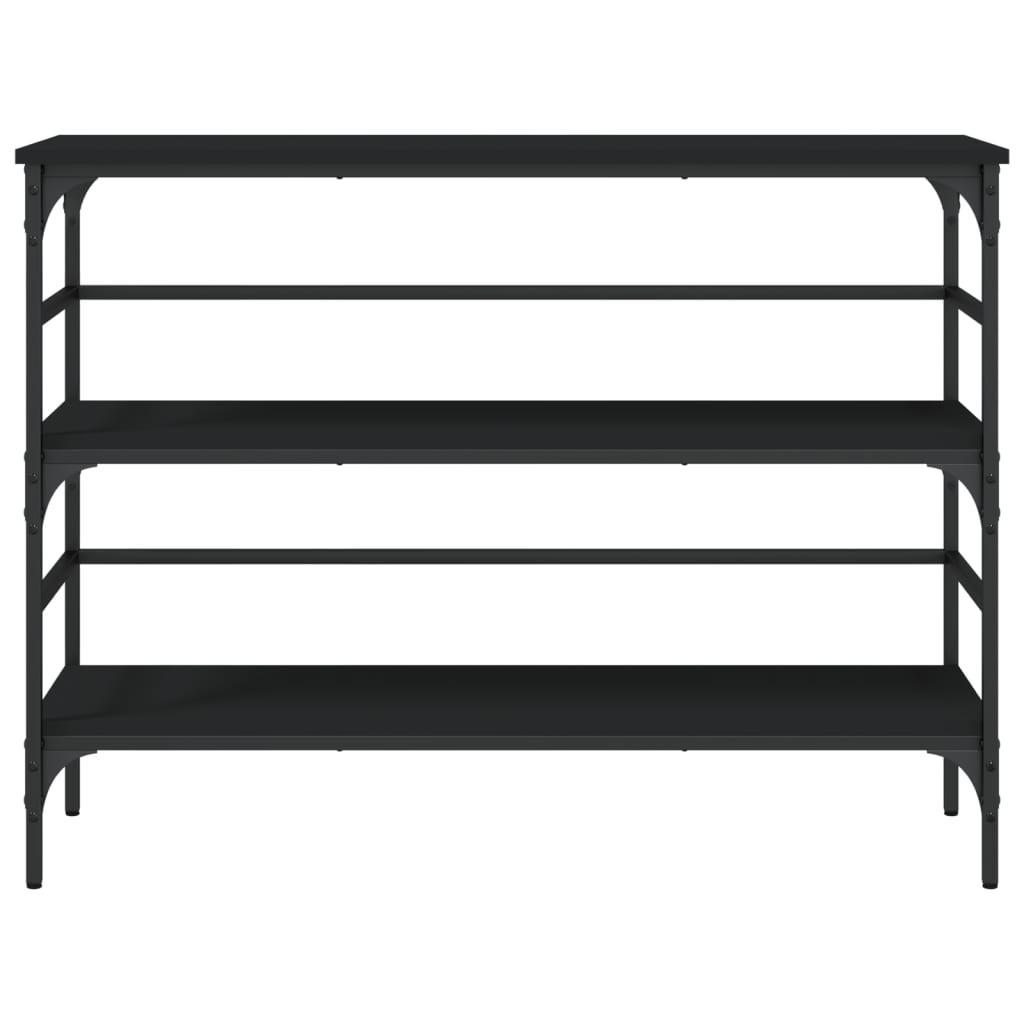 vidaXL Măsuță consolă, negru, 100x32x75 cm, lemn compozit vidaXL Măsuță consolă, negru, 100x32x75 cm, lemn compozit