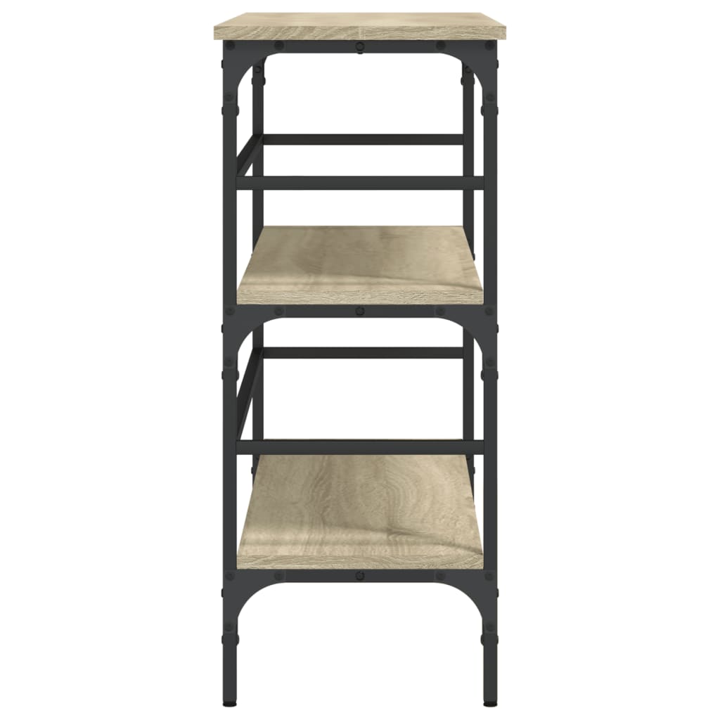 vidaXL Măsuță consolă, stejar sonoma, 100x32x75 cm, lemn prelucrat vidaXL Măsuță consolă, stejar sonoma, 100x32x75 cm, lemn prelucrat