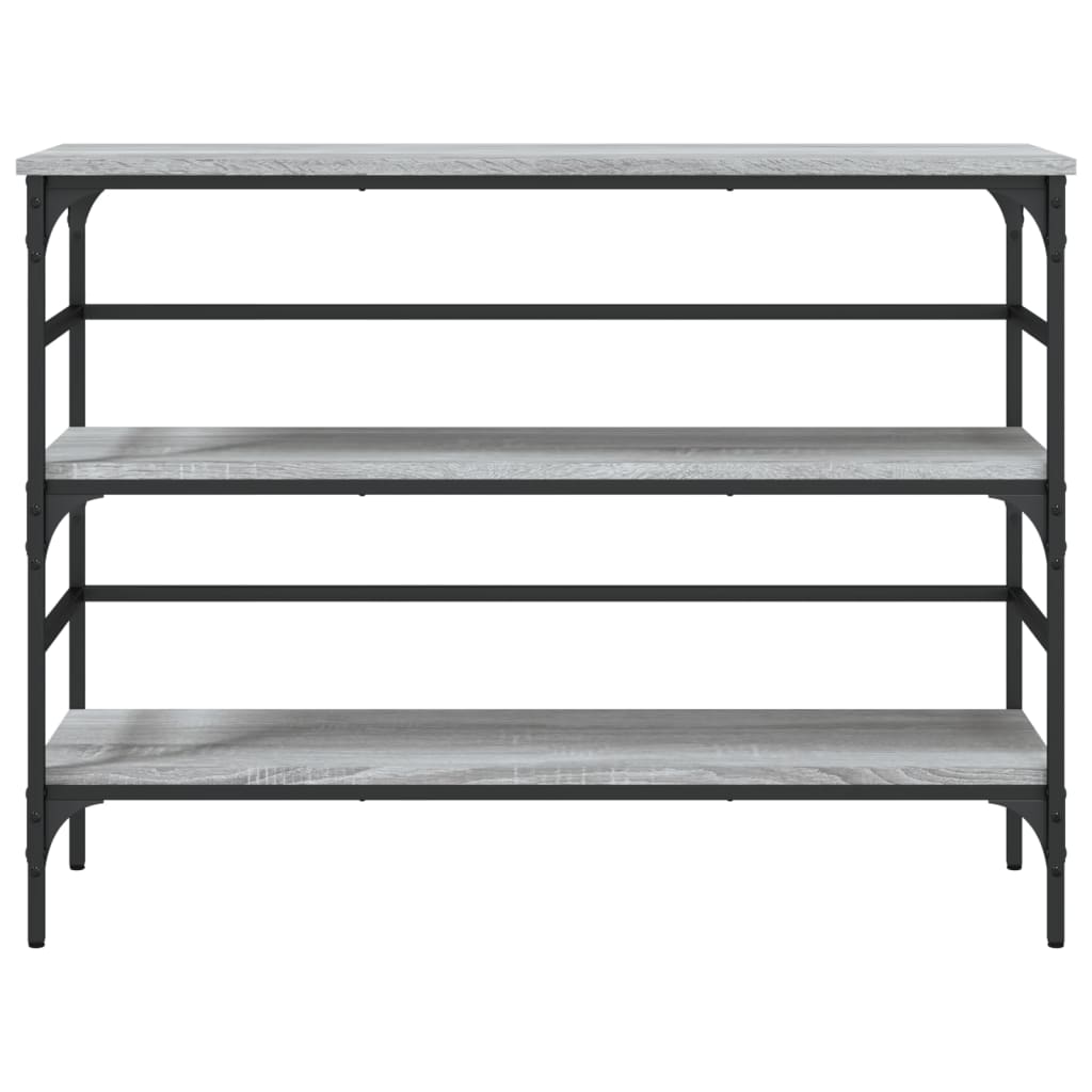 vidaXL Măsuță consolă, gri sonoma, 100x32x75 cm, lemn prelucrat vidaXL Măsuță consolă, gri sonoma, 100x32x75 cm, lemn prelucrat