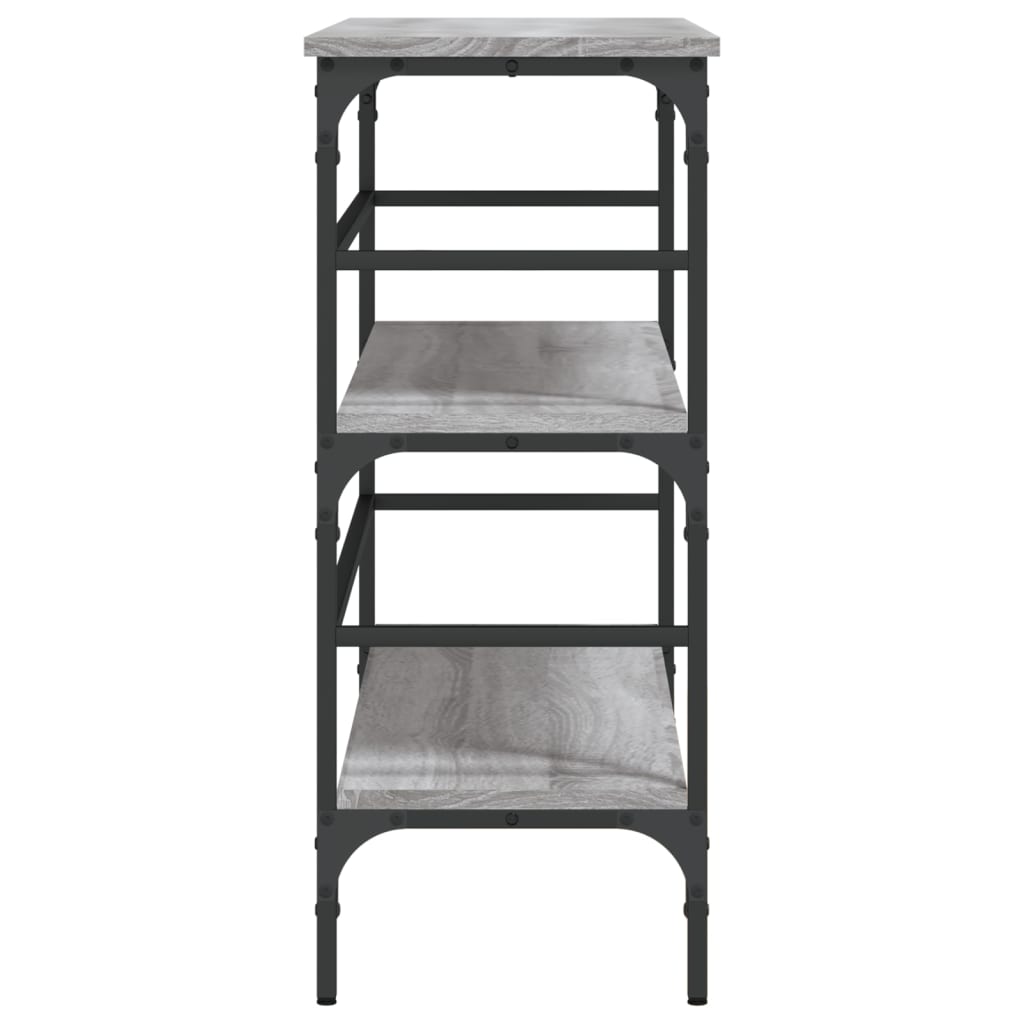 vidaXL Măsuță consolă, gri sonoma, 100x32x75 cm, lemn prelucrat vidaXL Măsuță consolă, gri sonoma, 100x32x75 cm, lemn prelucrat