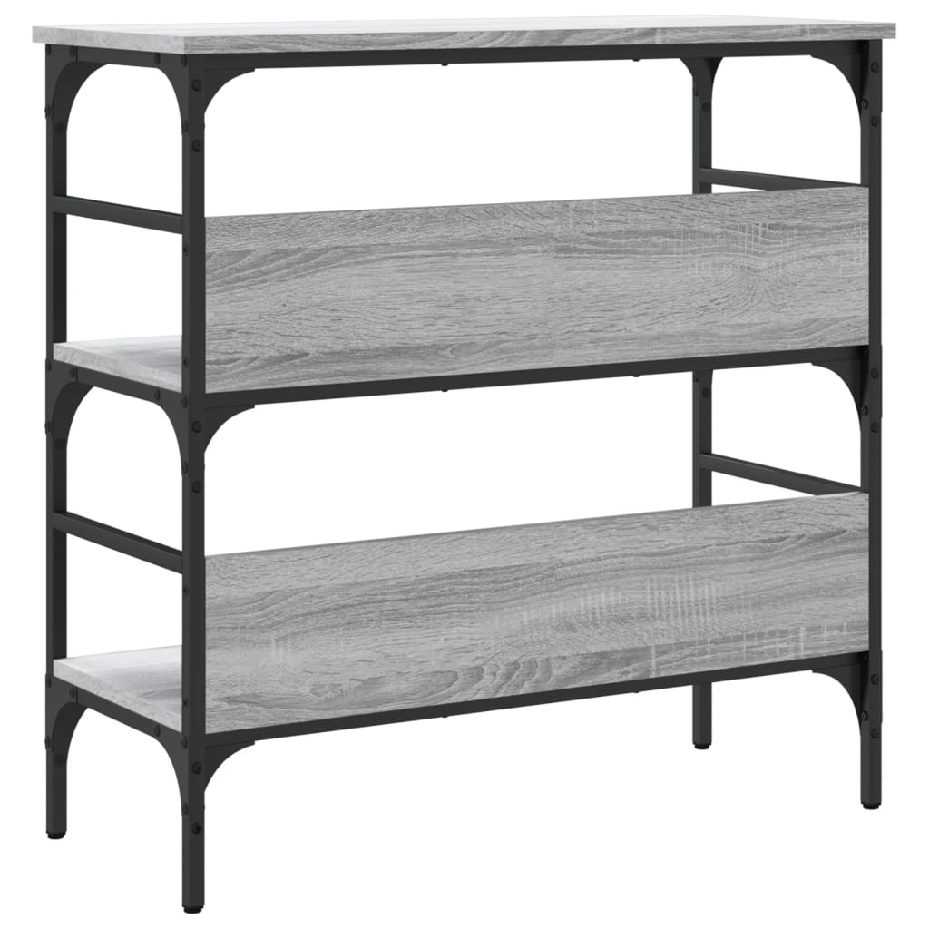 vidaXL Măsuță consolă, gri sonoma, 75x32x75 cm, lemn prelucrat vidaXL Măsuță consolă, gri sonoma, 75x32x75 cm, lemn prelucrat