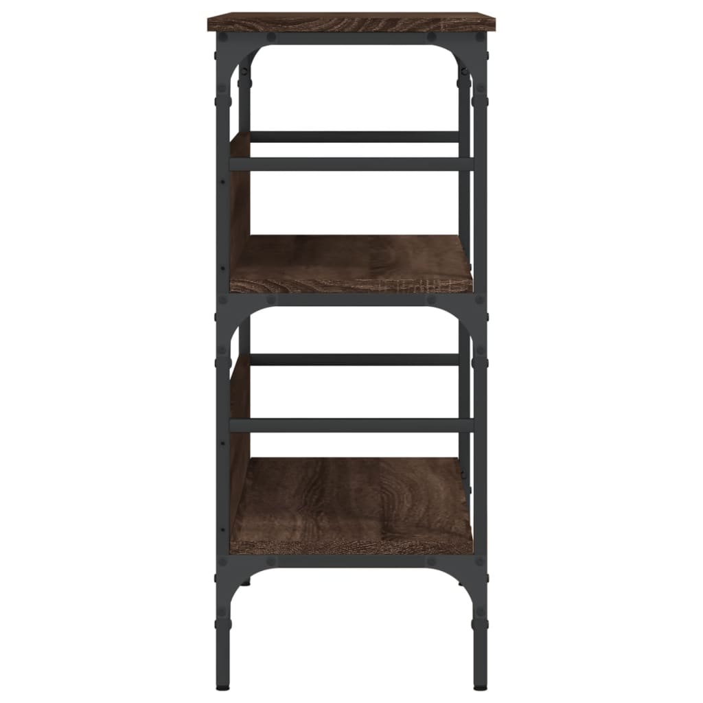 vidaXL Masă consolă, stejar maro, 75x32x75 cm, lemn prelucrat