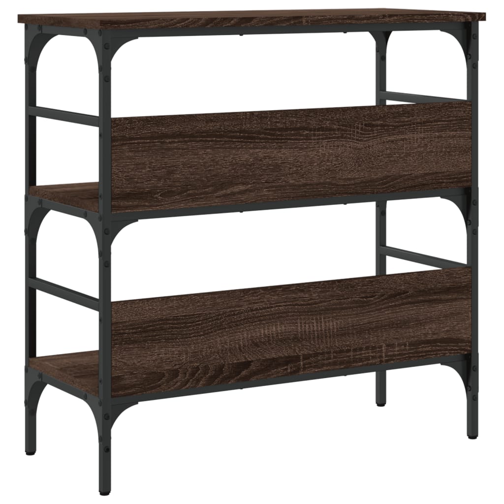 vidaXL Masă consolă, stejar maro, 75x32x75 cm, lemn prelucrat