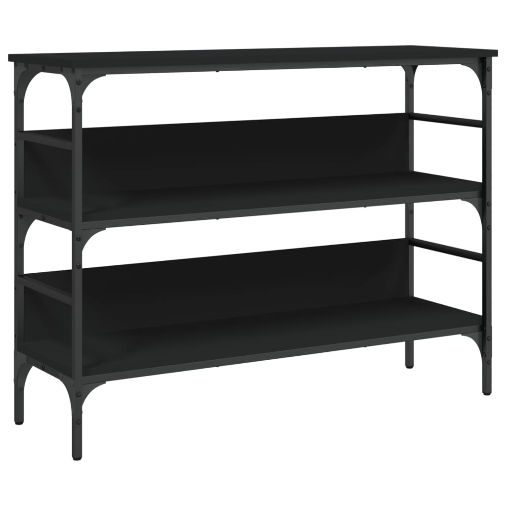 vidaXL Măsuță consolă, negru, 100x32x75 cm, lemn compozit vidaXL Măsuță consolă, negru, 100x32x75 cm, lemn compozit