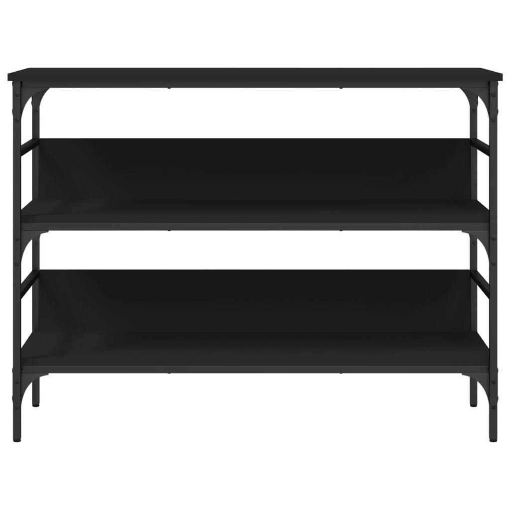vidaXL Măsuță consolă, negru, 100x32x75 cm, lemn compozit vidaXL Măsuță consolă, negru, 100x32x75 cm, lemn compozit